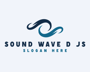 Multimedia Wave Swirl logo design