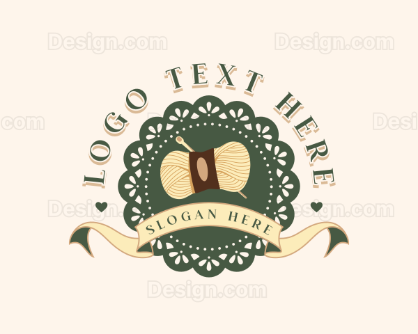 Doily Yarn Knitting Logo