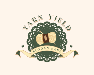 Doily Yarn Knitting logo design