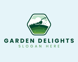 Lawn Garden Mower logo design