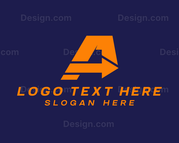 Logistics Arrow Letter A Logo