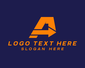 Logistics Arrow Letter A logo