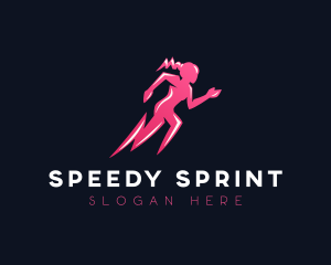 Running Lightning Female  logo