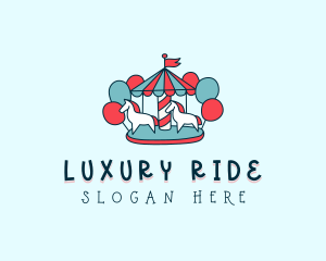 Carnival Carousel Rides logo design