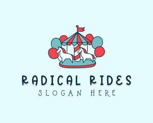 Carnival Carousel Rides logo design