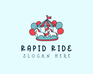 Carnival Carousel Rides logo design