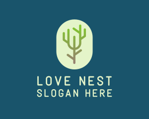 Forest Tree Branch logo design