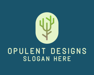 Forest Tree Branch logo design