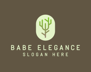 Forest Tree Branch logo design