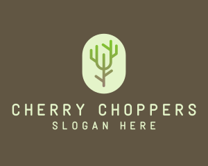 Forest Tree Branch logo design