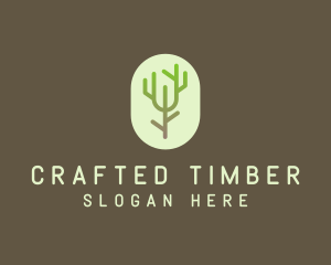 Forest Tree Branch logo design