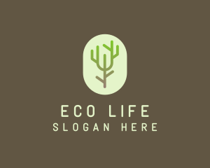 Forest Tree Branch logo design