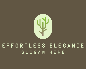 Forest Tree Branch logo design