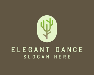 Forest Tree Branch logo design