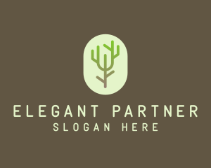 Forest Tree Branch logo design