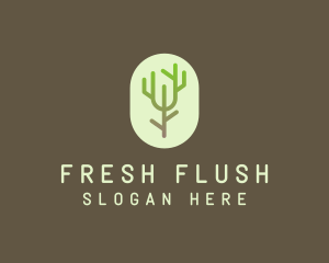 Forest Tree Branch logo design