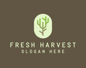 Forest Tree Branch logo design