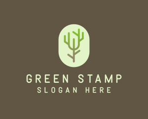 Forest Tree Branch logo design