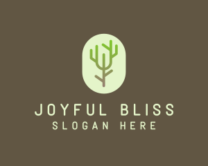 Forest Tree Branch logo design