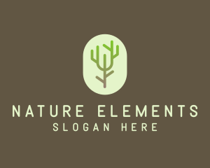 Forest Tree Branch logo design