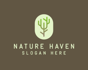 Forest Tree Branch logo design