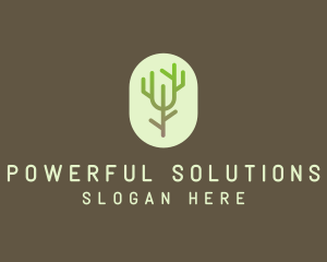 Forest Tree Branch logo design