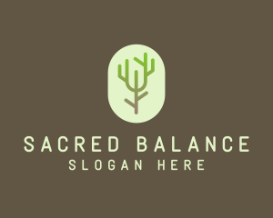 Forest Tree Branch logo design