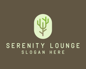 Forest Tree Branch logo design