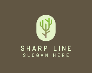 Forest Tree Branch logo design