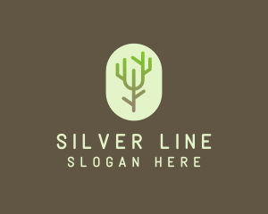 Forest Tree Branch logo design