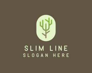 Forest Tree Branch logo design