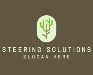 Forest Tree Branch logo design