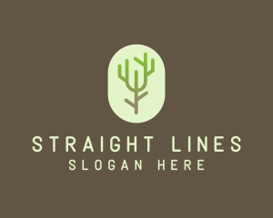 Forest Tree Branch logo design