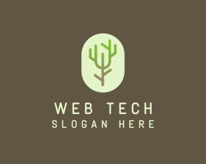 Forest Tree Branch logo design