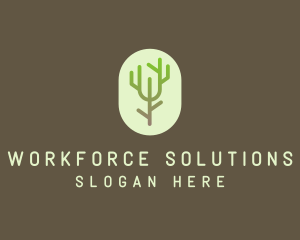 Forest Tree Branch logo design