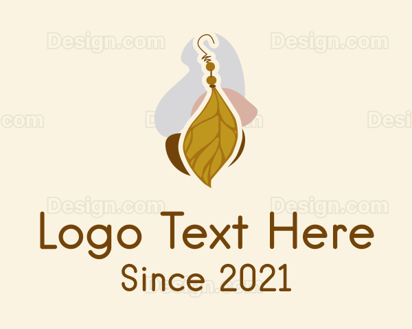 Leaf Jewel Earring Logo