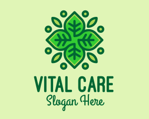 Organic Green Leaf Plant  logo