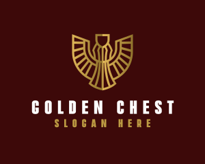 Golden Luxury Wings logo design