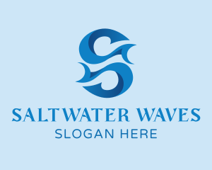 Hook Wave Letter S logo design