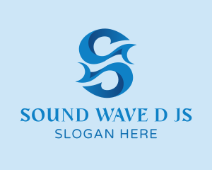 Hook Wave Letter S logo design