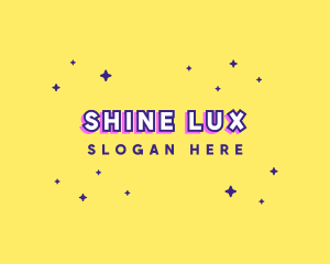 Cute Quirky Star Sparkle logo design