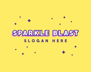 Cute Quirky Star Sparkle logo design