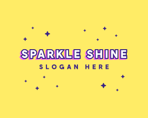 Cute Quirky Star Sparkle logo design