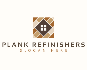 Home Flooring Tile logo design