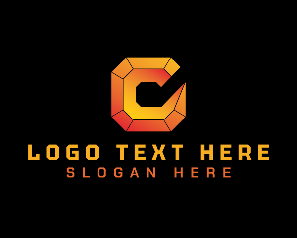 Letter C logo example 1