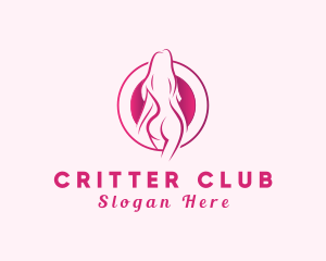 Sexy Nude Woman  logo design