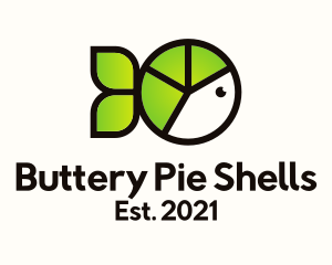 Pie Chart Fish logo design