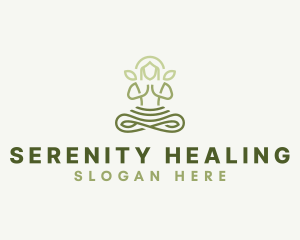 Meditate Yoga Zen logo design