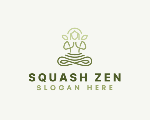 Meditate Yoga Zen logo design