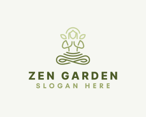 Meditate Yoga Zen logo design